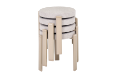 Vilinze Teras Vizon Metal Ayak İstiflenebilir Mutfak-Balkon Taburesi