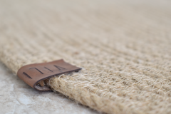 Vilinze Hasır Jüt Ip Runner / Supla / Amerikan Servis - 60x60 Cm