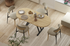 Venüs Sandalye Afyon Mutfak Masası Takımı - 80x140 cm