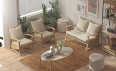 Vilinze Nora 211 Eva Orta Sehpalı Bahçe Balkon Takımı