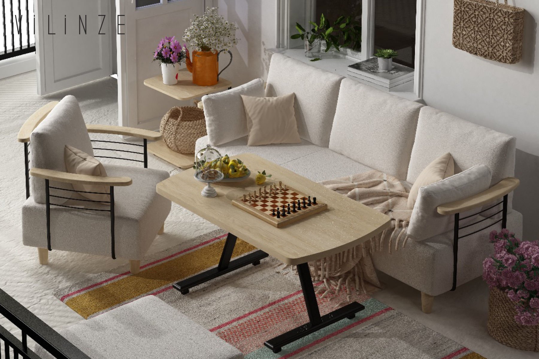 Vilinze Serdivan 311 Kayra Masa Koltuk Takımı