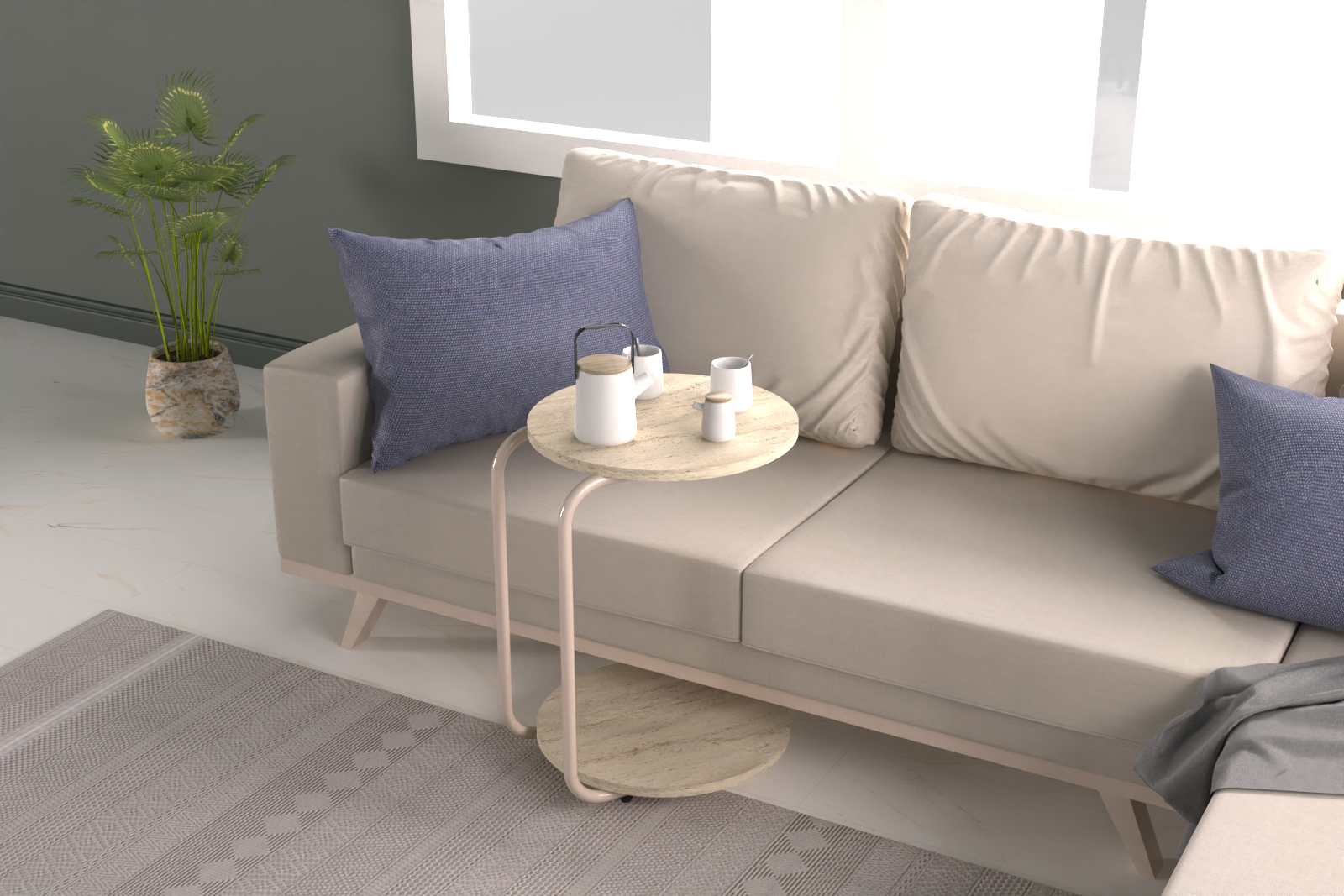 Vilinze Emr Çok Amaçlı Tekerlekli Vizon Ayak C Sehpa