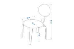Vilinze Lodos Sandalye Demre Yuvarlak Mutfak Masası Takımı - 90x90 cm