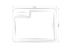 Doğal Meşe Yatay Sunum - Kesme Tahtası 18mm-Yatay