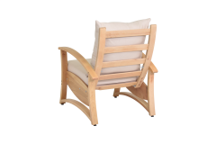 Vilinze Nora Ahşap Tek Kişilik Berjer Krem