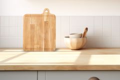 Doğal Meşe Yatay Sunum - Kesme Tahtası 18mm-Kare