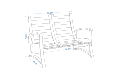 Vilinze Nora 2'li Koltuk Krem