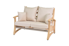 Vilinze Nora 2'li Koltuk Krem