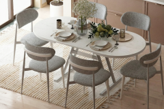 Vilinze Venüs Sandalye Afyon Mutfak Masası Takımı - 80x140 cm