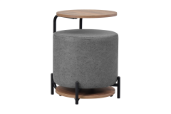 Vilinze Çok Amaçlı Metal C Sehpa Puf Seti