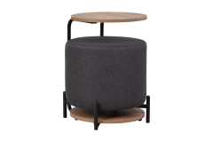 Vilinze Çok Amaçlı Metal C Sehpa Puf Seti