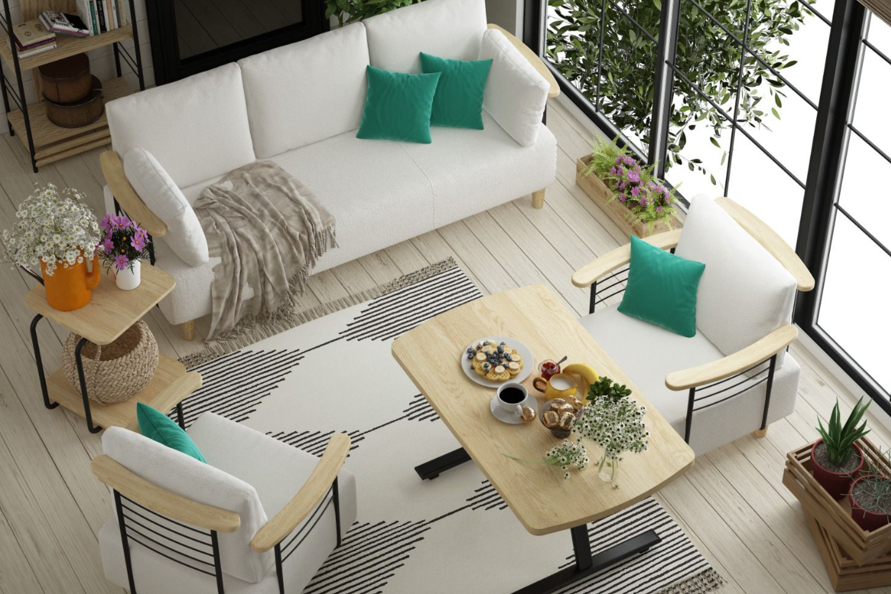 Vilinze Serdivan 311 Kayra Masa Koltuk Takımı