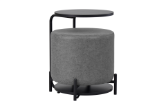 Vilinze Çok Amaçlı Metal C Sehpa Puf Seti