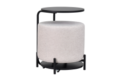 Vilinze Çok Amaçlı Metal C Sehpa Puf Seti