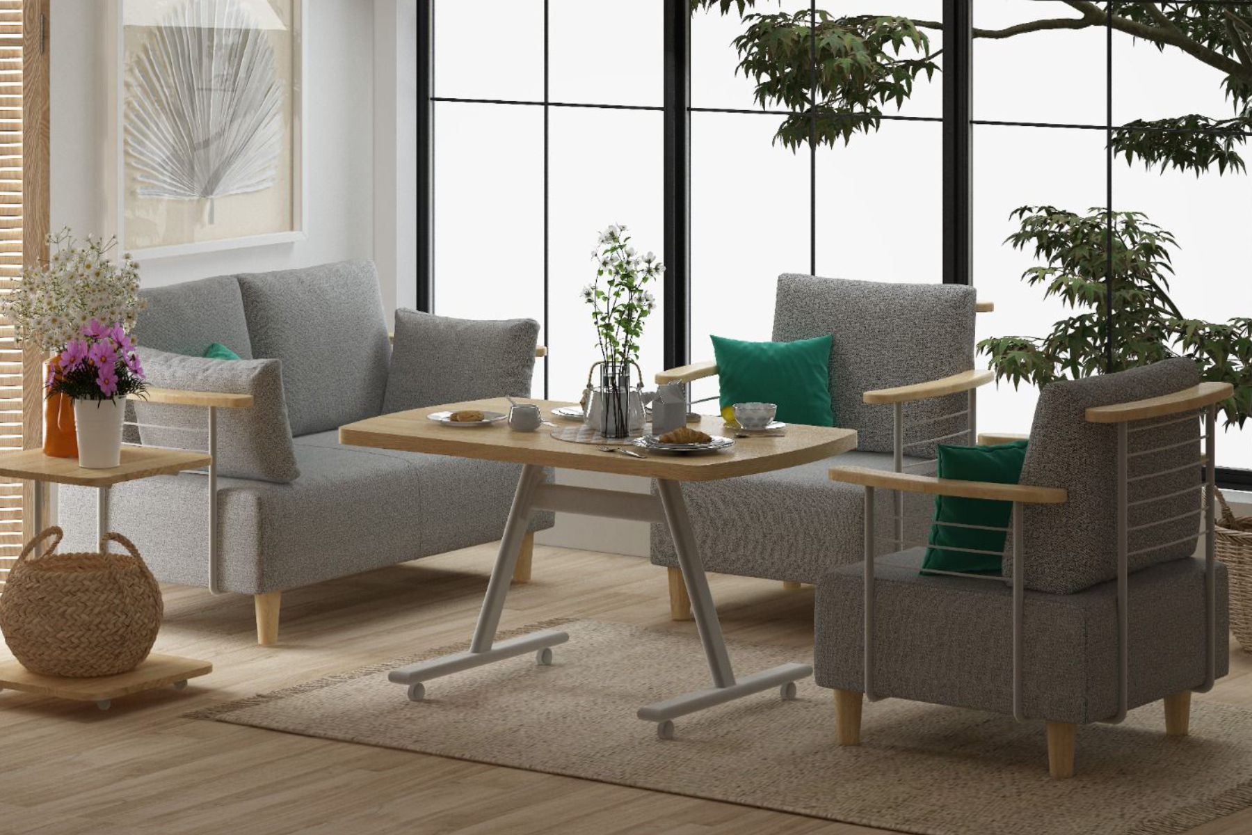 Vilinze Serdivan 211 Kayra Masa Koltuk Takımı