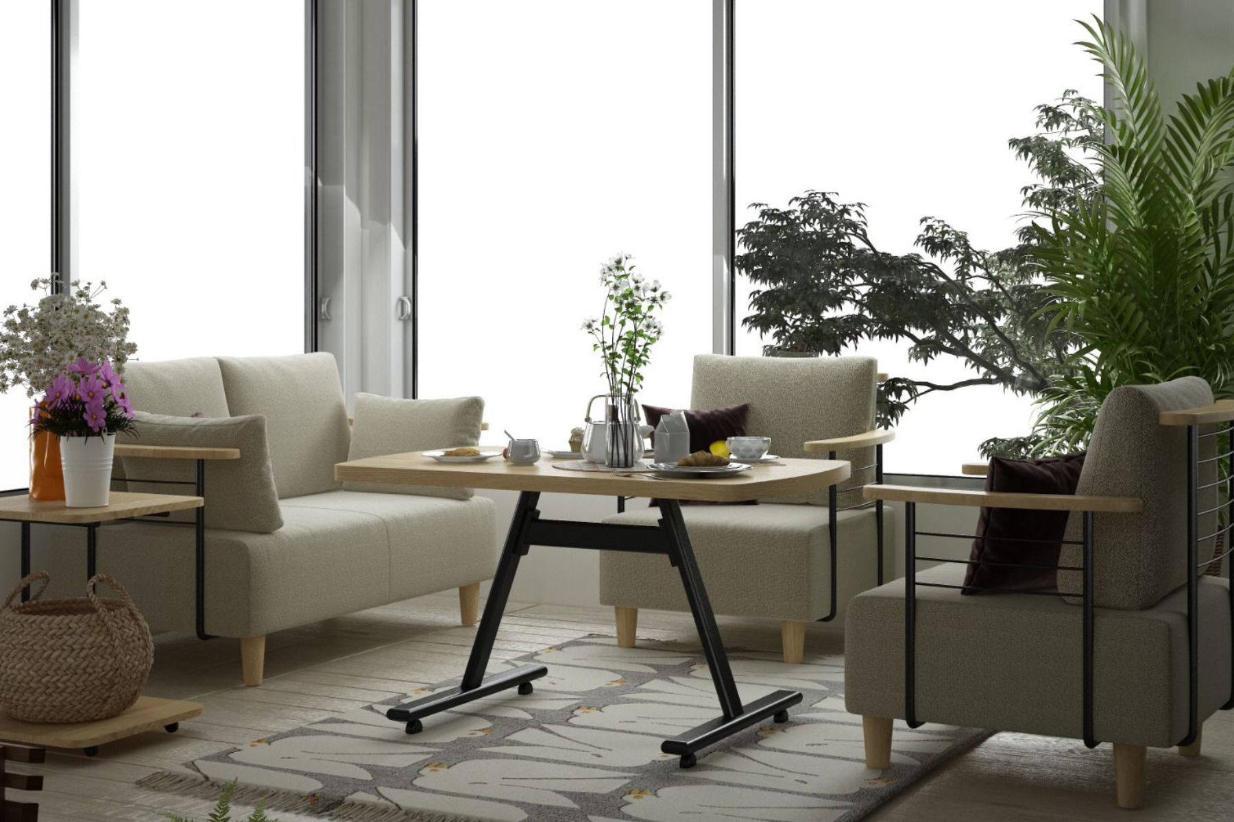 Vilinze Serdivan 211 Kayra Masa Koltuk Takımı