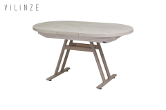 Vilinze Venüs Sandalye Afyon Mutfak Masası Takımı - 80x140 cm Traverten/Vizon - 4 Adet