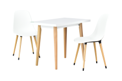 Vilinze Eames Sandalye Avanos Ahşap Mdf Mutfak Masası Takımı