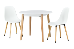 Vilinze Eames Sandalye Avanos Ahşap Mdf Mutfak Masası Takımı