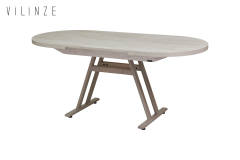 Vilinze Venüs Sandalye Afyon Mutfak Masası Takımı - 80x140 cm Traverten/Vizon - 6 Adet