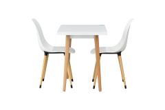 Vilinze Eames Sandalye Avanos Ahşap Mdf Mutfak Masası Takımı 60*90 cm