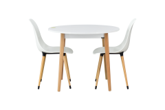 Vilinze Eames Sandalye Avanos Ahşap Mdf Mutfak Masası Takımı 90*90 cm