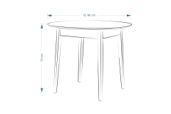 Vilinze Eames Sandalye Avanos Ahşap Mdf Mutfak Masası Takımı 90*90 cm