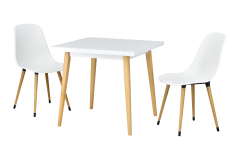 Eames Sandalye Avanos Ahşap Mdf Mutfak Masası Takımı 80*80 cm