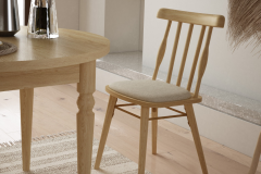 Vilinze Soma Naturel Ahşap Sandalye