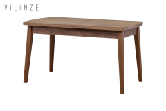 Vilinze Mir Sandalye Aras Mutfak Masası Takımı - 80x140 cm Kestane - 6 Adet
