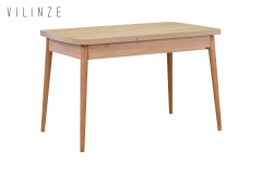 Vilinze Akdeniz Sandalye Golf Mutfak Masası Takımı - 70x120 cm Gri - Naturel - 4 Adet