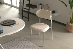 Vilinze Venüs Metal Ayak Teddy Sandalye Gri - Teddy Bej