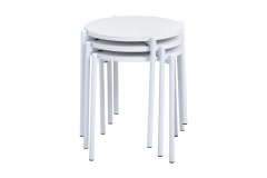 Vilinze Ay Beyaz Metal Ayak Zigon Sehpa