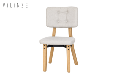 Vilinze Mir 02 Ahşap Sandalye Beyaz - Naturel