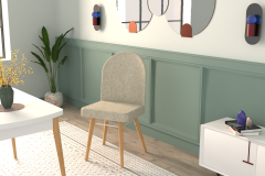 Vilinze Mara Ahşap Ayak Sigma Sandalye