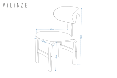 Vilinze Sofya Ahşap Sandalye Botan Ahşap Naturel Mutfak Masası Takımı - 90x180 cm