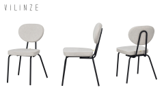 Vilinze Damla Sandalye Tatvan Siyah/Naturel Mutfak Masası Takımı - 70x120 cm