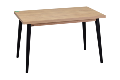 Vilinze Deniz Sandalye Avanos Ahşap Mutfak Masası Takımı - 70x120 Cm Beyaz - Naturel/Siyah