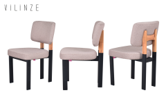 Vilinze Elvan Sandalye Afyon Mutfak Masası Takımı - 80x140 cm 6 Adet - Naturel