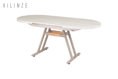 Vilinze Elvan Sandalye Afyon Mutfak Masası Takımı - 80x140 cm 4 Adet - Traverten