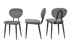 Vilinze Deniz Sandalye Argos Ahşap Mutfak Masası Takımı - 70x120 Cm Gri - Naturel/Siyah