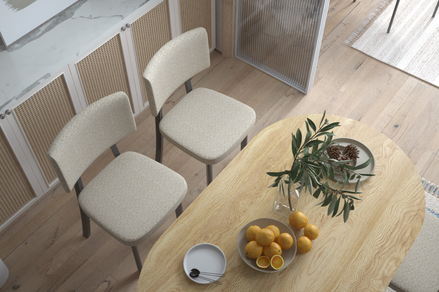 Vilinze Miray Metal Siyah Ayak Sandalye Beyaz