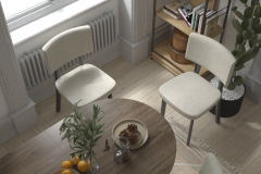 Vilinze Miray Sandalye Afyon Mutfak Masası Takımı - 80x140 cm Kestane