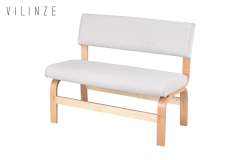 Vilinze Peri Ahşap Ayak Sırtlı Bank