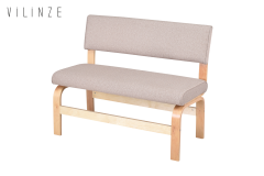 Vilinze Peri Ahşap Ayak Sırtlı Bank