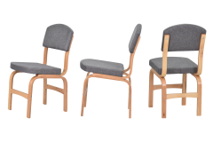 Vilinze Ege Sandalye Avanos Ahşap Açılır Mutfak Masası Takımı - 70x120+30 cm Gri - Naturel