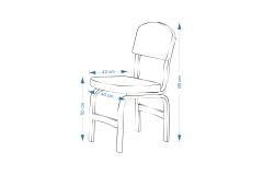 Ege Sandalye Avanos Ahşap Açılır Mutfak Masası Takımı - 70x120+30 cm Beyaz - Beyaz/Naturel