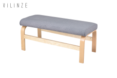 Vilinze Peri Ahşap Ayak Sırtsız Bank