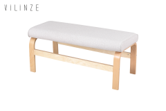 Vilinze Peri Ahşap Ayak Sırtsız Bank