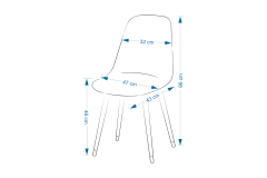 Vilinze Eames Sandalye Avanos Ahşap Mutfak Masası Takımı - 70x120+30 cm Siyah - Beyaz/Siyah